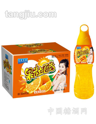 果粒酷橙粒果味饮料500ml