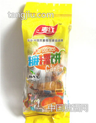 麦红麻糬饼奶香味
