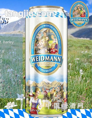 威德曼小麦白啤500ml