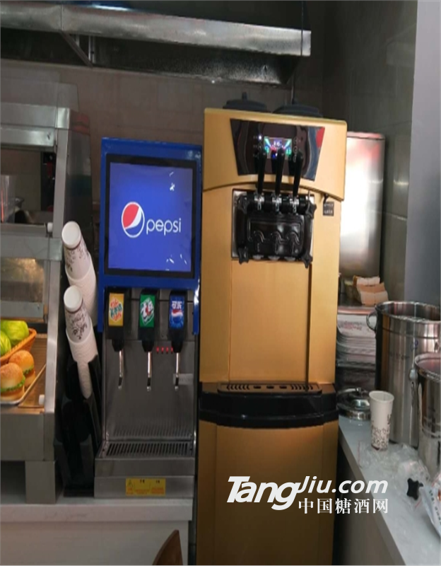 温州哪有冰淇淋机自助餐饮料设备