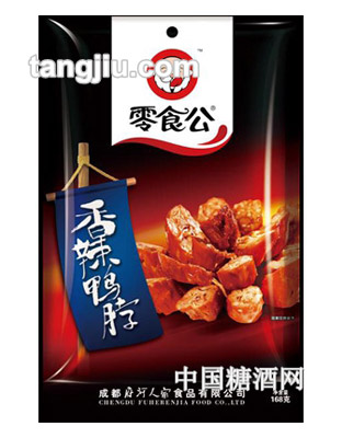 零食公香辣鸭脖168g
