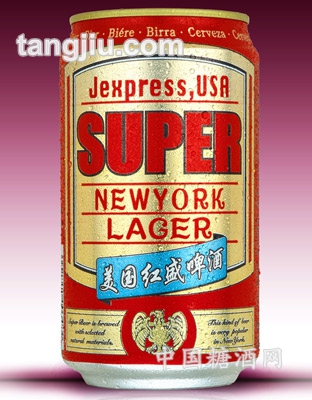 美国红盛啤酒350ml
