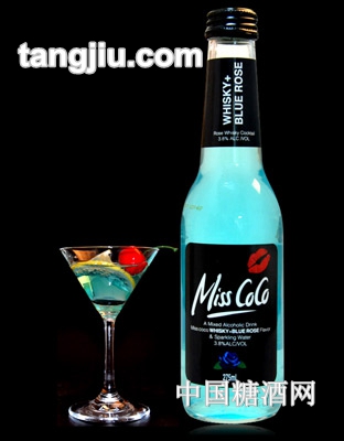 Miss CoCo白兰地预调鸡尾酒蓝玫瑰味275ml