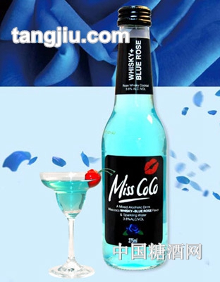 澳大利亚进口Miss-CoCo白兰地预调鸡尾酒蓝玫瑰味