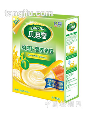 胡萝卜营养米粉贝迪奇米粉1段盒装