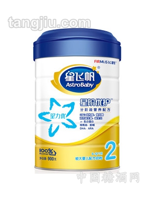 星飞帆星阶优护2段听装较大配方奶粉
