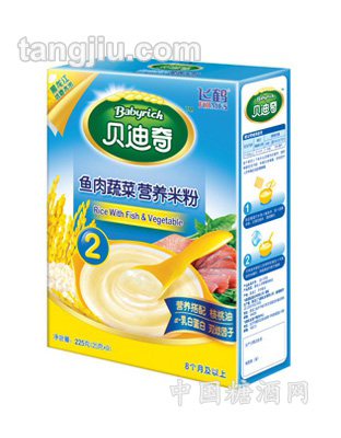 鱼肉蔬菜营养米粉贝迪奇米粉2段盒装