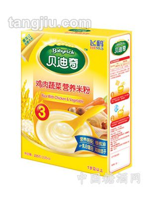 鸡肉蔬菜营养米粉贝迪奇米粉3段盒装