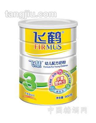 飞慧3段听装幼儿配方奶粉900g