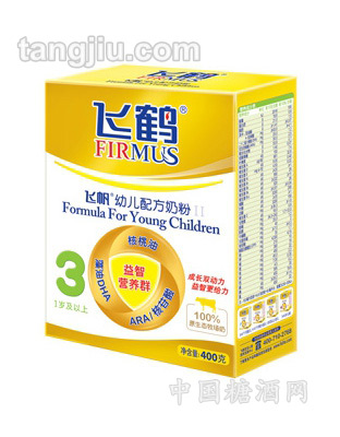 飞帆3段盒装幼儿配方奶粉400g