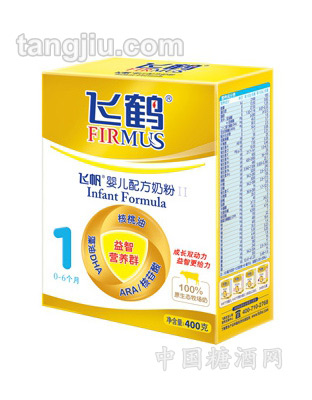 飞帆1段盒装配方奶粉400g