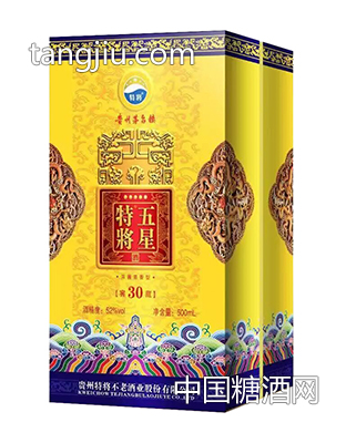 特将不老酒五星特将窖藏30年500ml