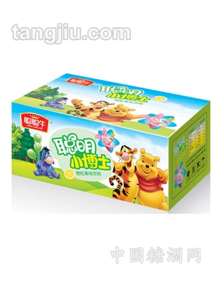 聪聪牛小博士橙粒果味饮料380ml