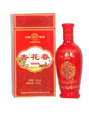 新喜庆红盒杏花春52度