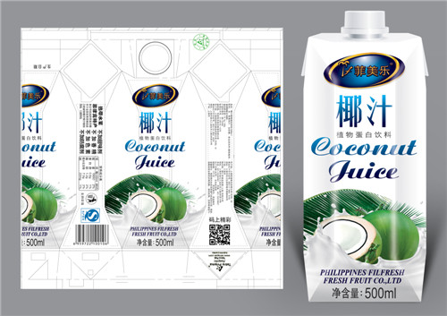 菲美乐 椰子汁（利乐钻石包）500ml