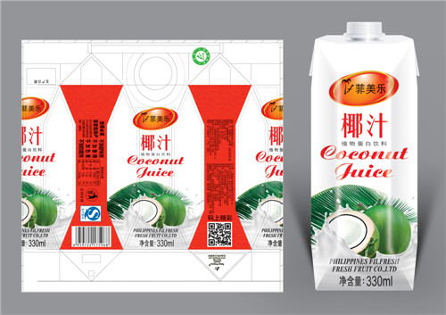 菲美乐 椰子汁（利乐钻石包）330ml