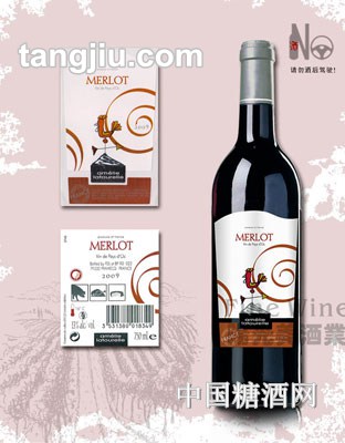 顺丰鹊梅洛红葡萄酒