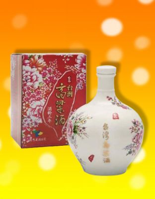 玉山台灣高粱酒禮盒（客家花布）