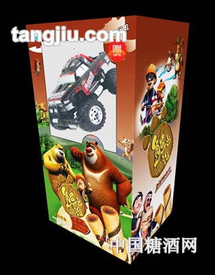 牛人牛熊出没1+1巧克力味蛋卷
