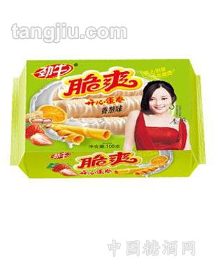 90g香葱味脆爽开心蛋卷