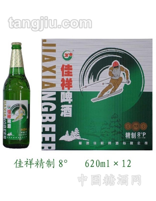 佳祥啤酒精制8度620ml