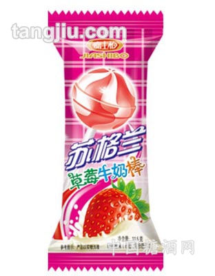 苏格兰棒棒糖草莓牛奶棒