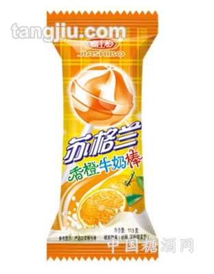 苏格兰棒棒糖香橙牛奶棒