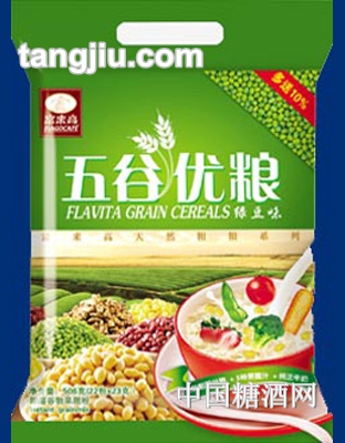 五谷优粮-大包装绿豆味506g