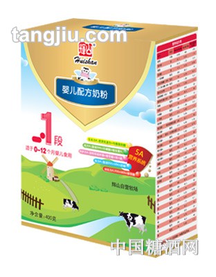 辉山配方奶粉1段400克