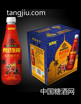 岛外岛泰式果肉椰子汁植物蛋白饮料1.25kg&#215;6