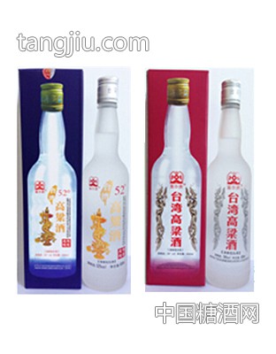 台湾高粱酒52度烤花单红龙