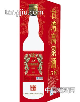 台湾高粱酒38度浓香红盒