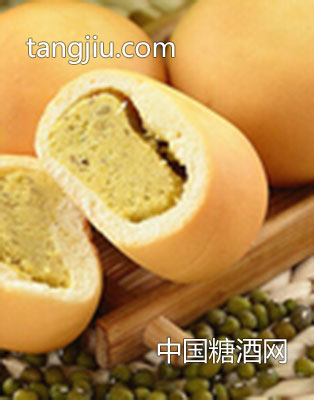 螺旋藻绿豆夹心面包2800g箱装批发