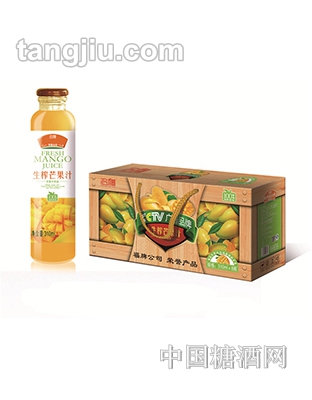 名福芒果汁玻璃瓶礼盒310mlx8瓶
