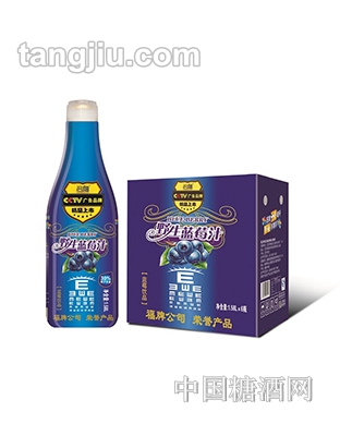 名福野生蓝莓汁1.58Lx6瓶