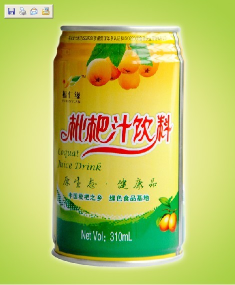枇杷汁饮料易拉罐
