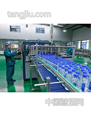 通往裹包机2-山东富锶泉饮品