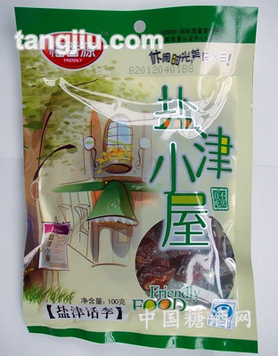 100g盐津话李