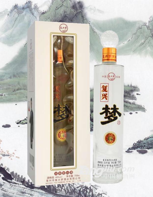 复兴梦浓香型白酒700ml