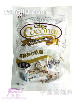 富味100G椰蓉夹心糖牛奶味