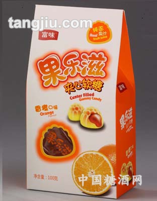 富味果乐滋夹心软糖(香橙味)100克