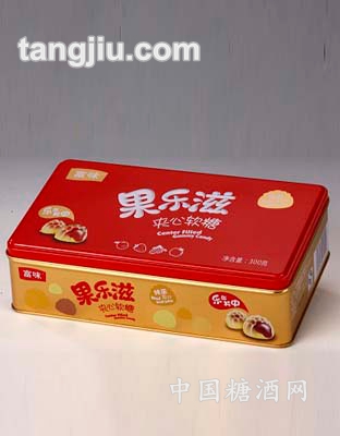 富味果乐滋夹心软糖铁盒300g