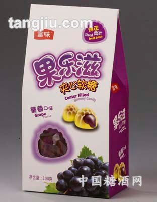 富味果乐滋夹心软糖(葡萄味)100克