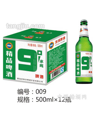 甘特尔精品啤酒9度冰纯500ml