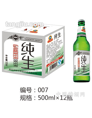 甘特尔纯生啤酒500ml
