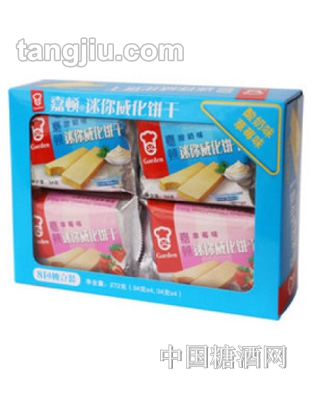 嘉顿迷你威化（草莓+酸奶）272G