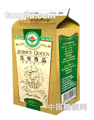尊品鲜牛奶屋顶盒260ml