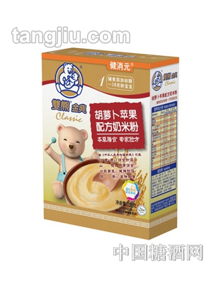双熊金典胡萝卜苹果配方奶米粉225g