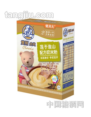 双熊金典莲子淮山配方奶米粉225g