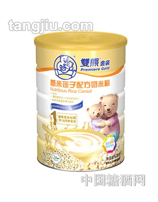 双熊金装薏米莲子配方奶米粉528g
